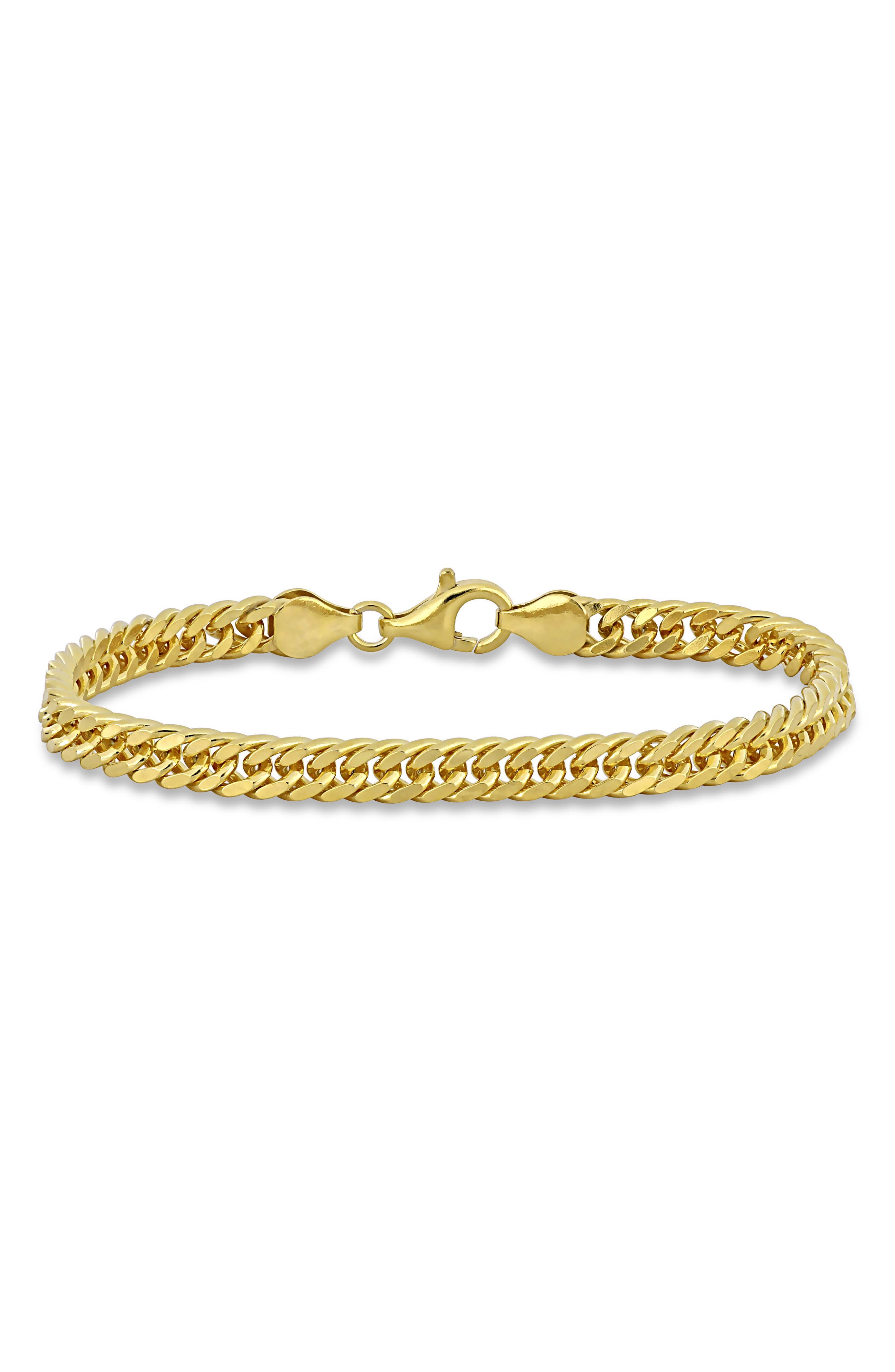 DELMAR Men's Double Curb Link Chain Bracelet (Men) | Nordstromrack