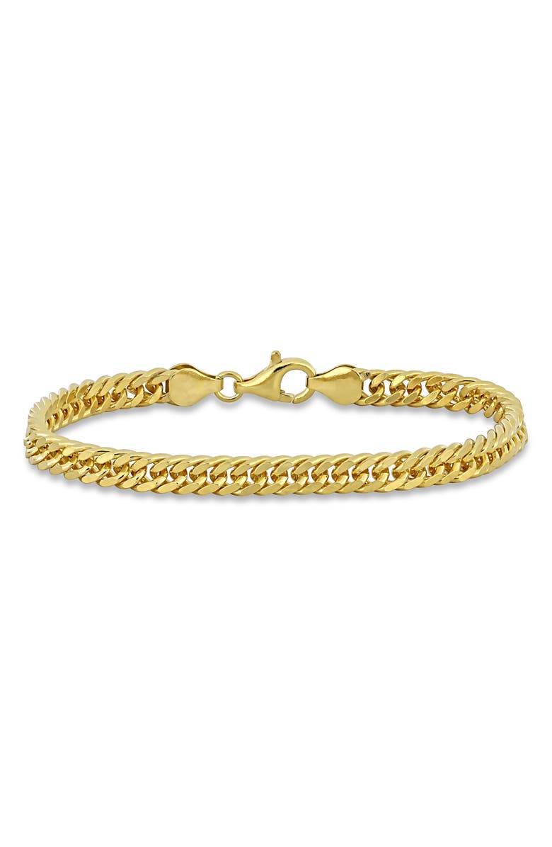 DELMAR Men's Double Curb Link Chain Bracelet, Main, color, 