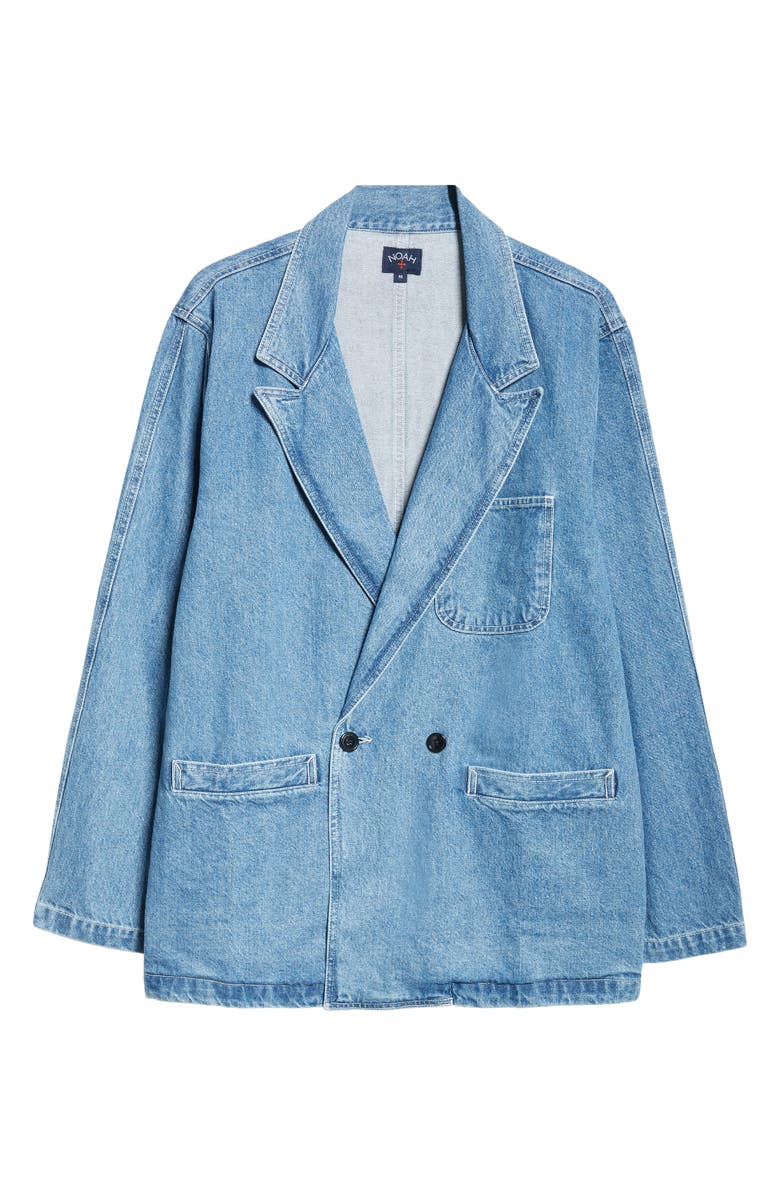 Noah Double Breasted Denim Sport Coat, Alternate, color, 