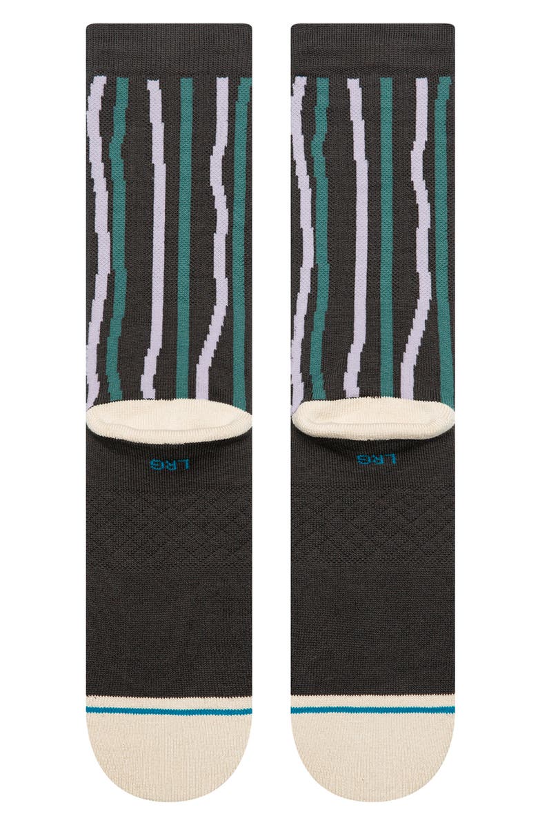 Stance Kelp Crew Socks, Alternate, color, Charcoal