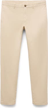 MANGO Barna Slim Fit Stretch Twill Chino Pants