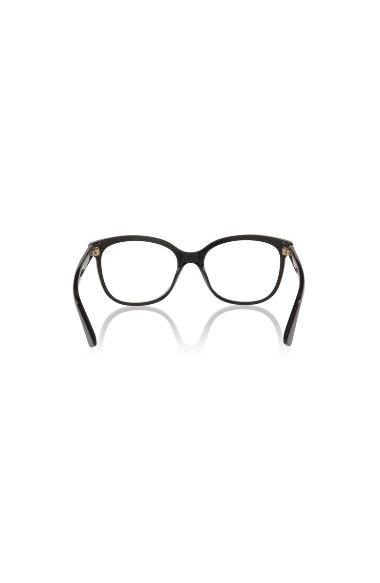 Gucci 51mm Rectangle optical glasses, Alternate, color, Black