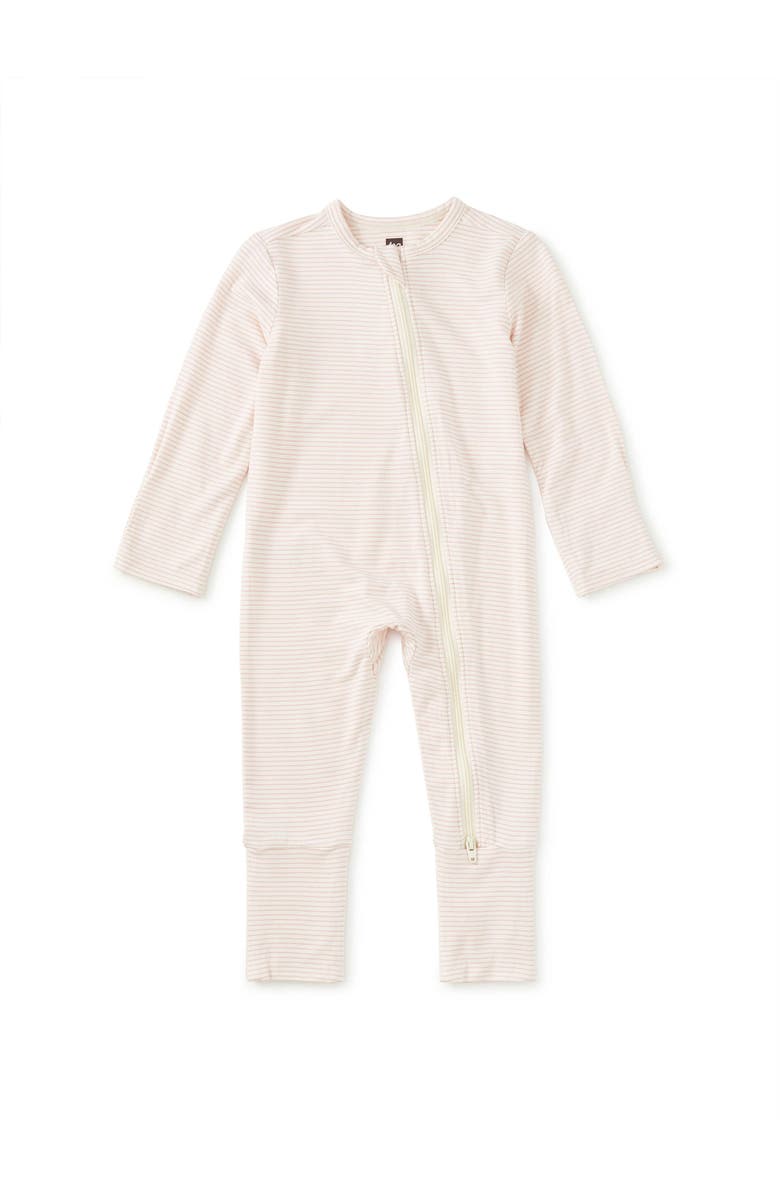 Tea Collection Footed Baby Romper, Main, color, Honeysuckle Rose