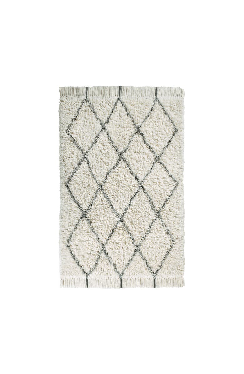 Lorena Canals Woolable Rug Berber Soul, Main, color, Natural, Charcoal