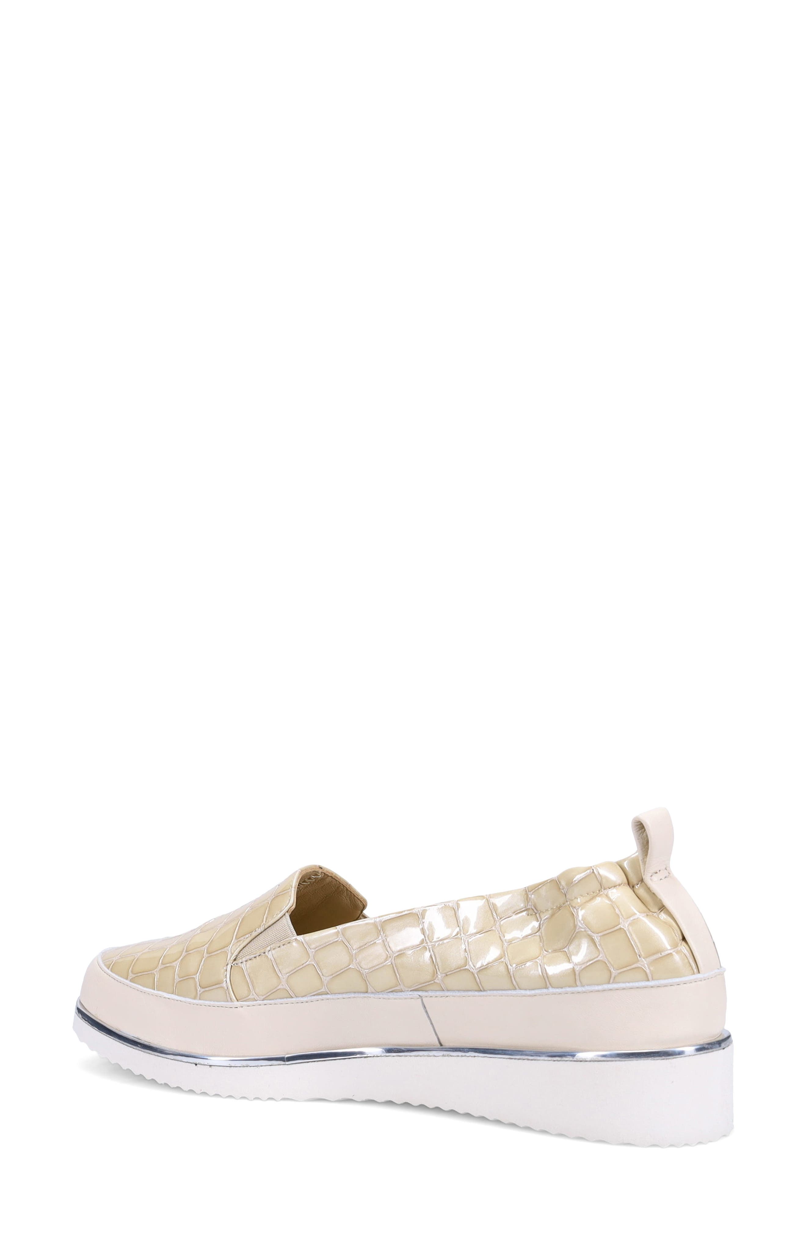 Ron White Nellaya Avara Croc Embossed Sneaker, Alternate, color, Oyster