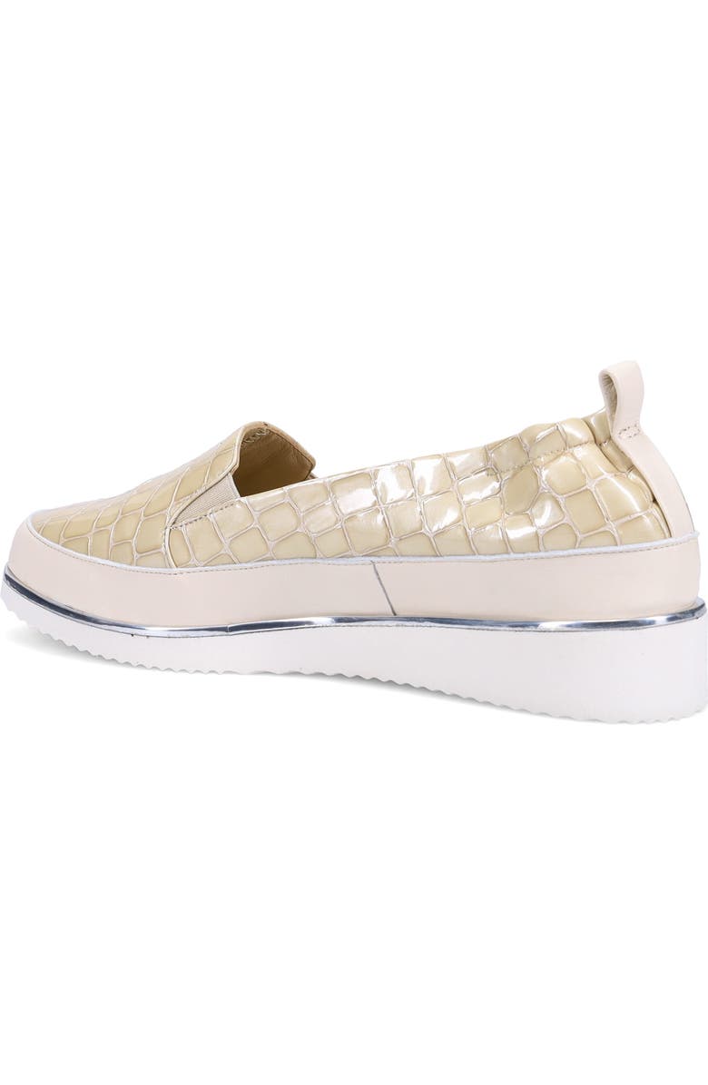 Ron White Nellaya Avara Croc Embossed Sneaker, Alternate, color, Oyster