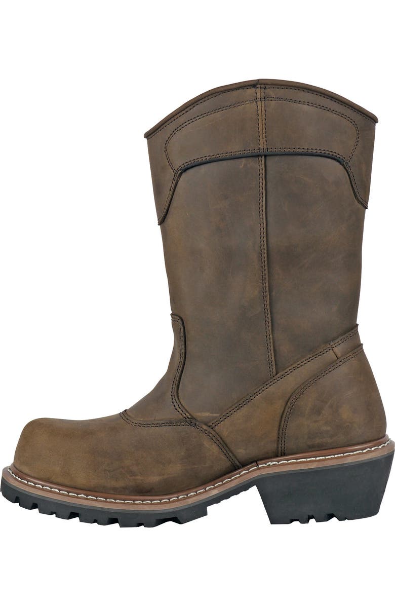 Hoss Boot Company HOSS Buford Logger Pull On Composite Toe Work Boot, Alternate, color, Brown
