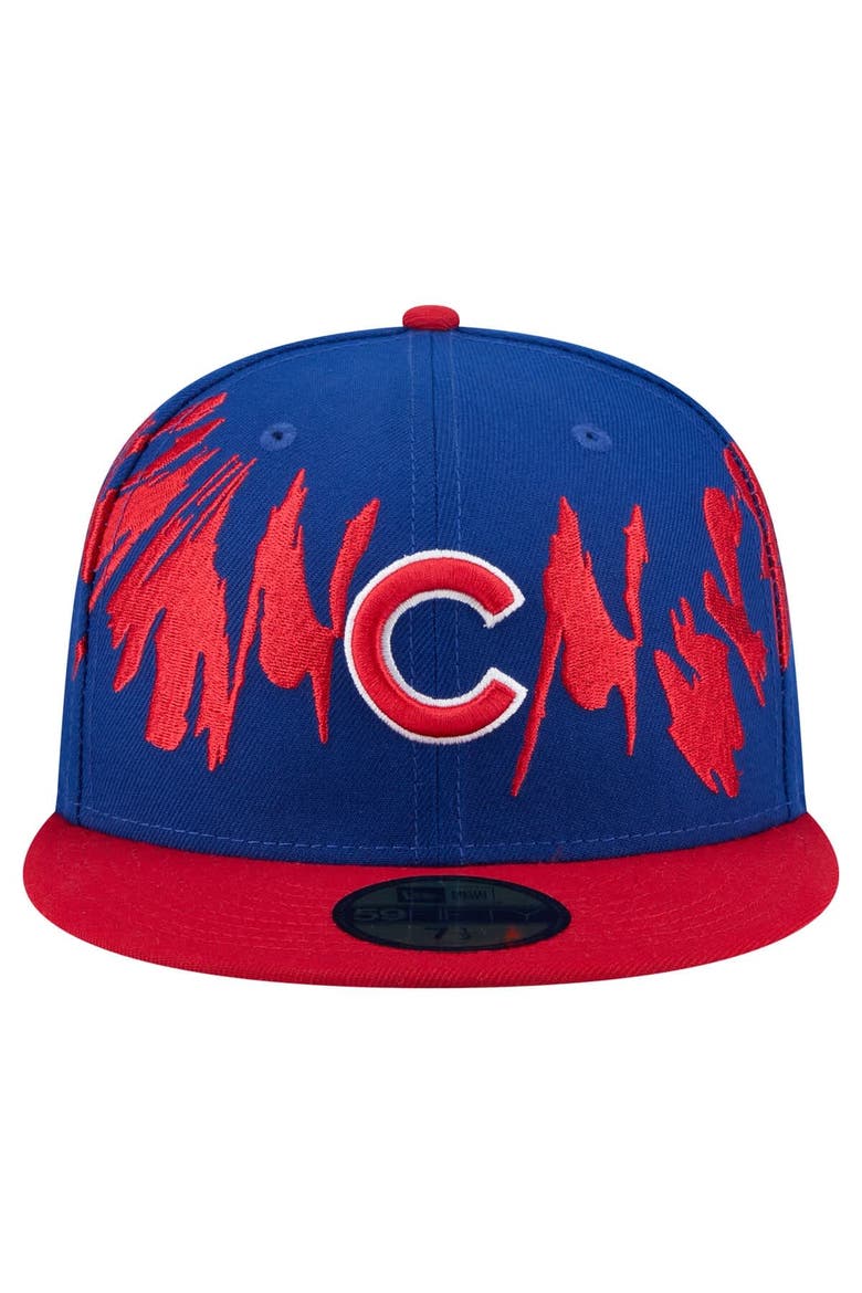 Men's New Era Royal/Red Chicago Cubs Retro Pattern 59FIFTY Fitted Hat, Alternate, color, Royal