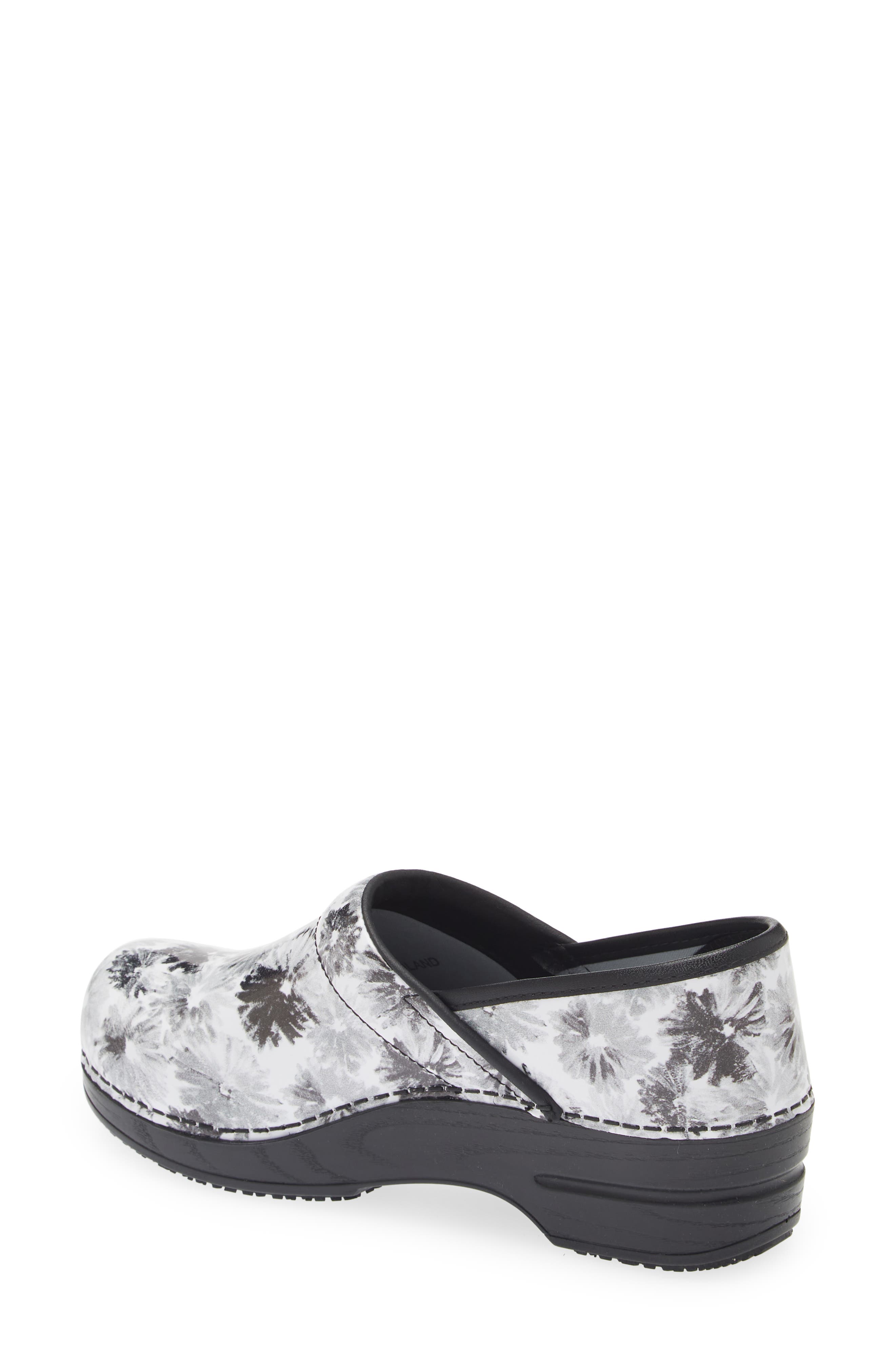 Sanita Inkwell Print Clog, Alternate, color, Black