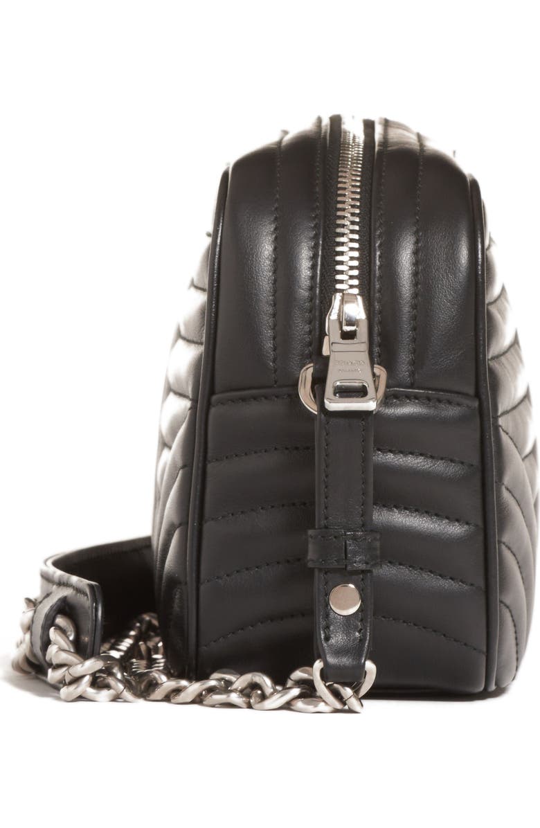 Prada Small Quilted Leather Camera Bag, Alternate, color,