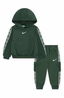 Kids' Logo Taping Hoodie & Cargo Joggers Set