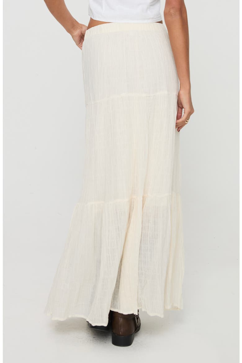 Gilchrist Low Rise Tiered Maxi Skirt, Alternate, color, IVORY LOW IMPACT