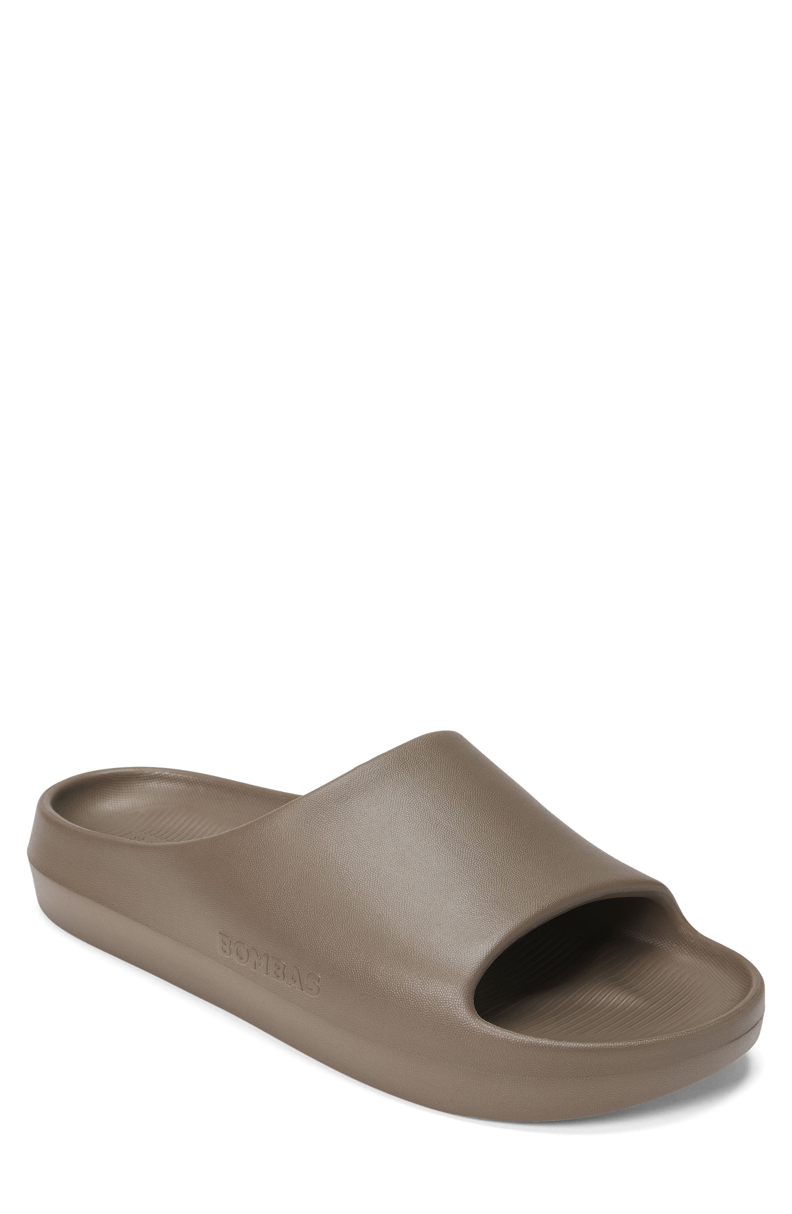 Bombas Friday Slide Sandal, Main, color, Mushroom Grey