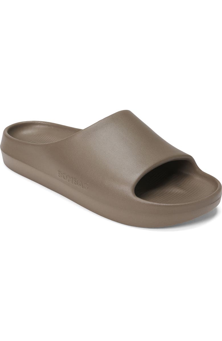Bombas Friday Slide Sandal, Main, color, Mushroom Grey