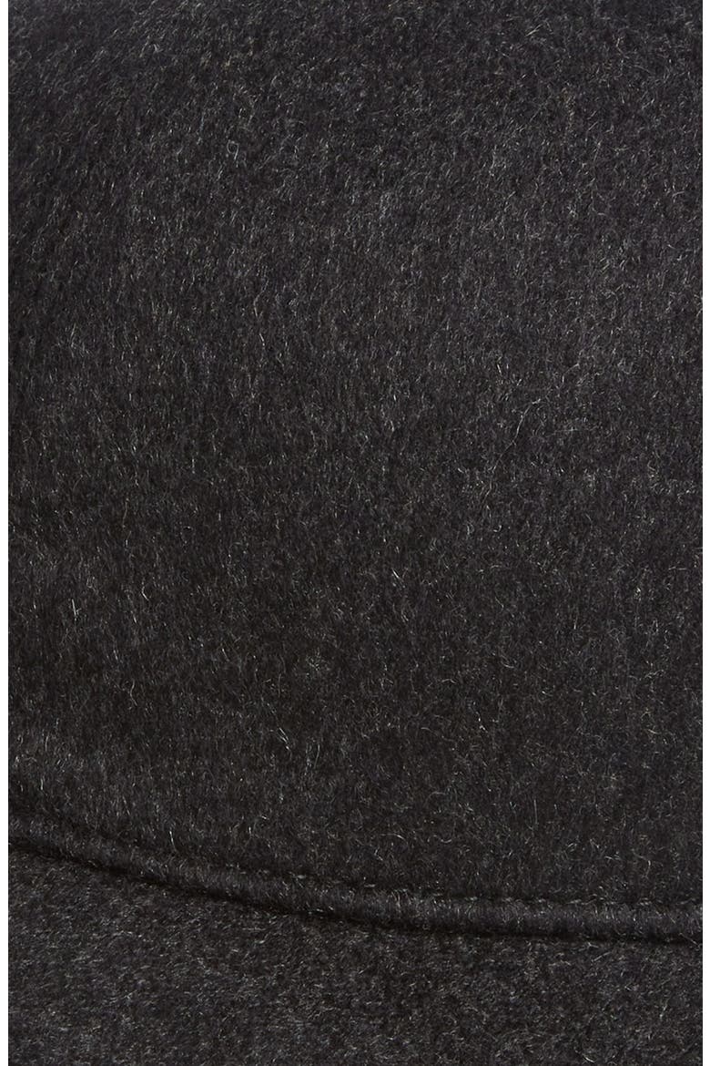 Cashmere Baseball Cap, Alternate, color, DARK CHARCOAL