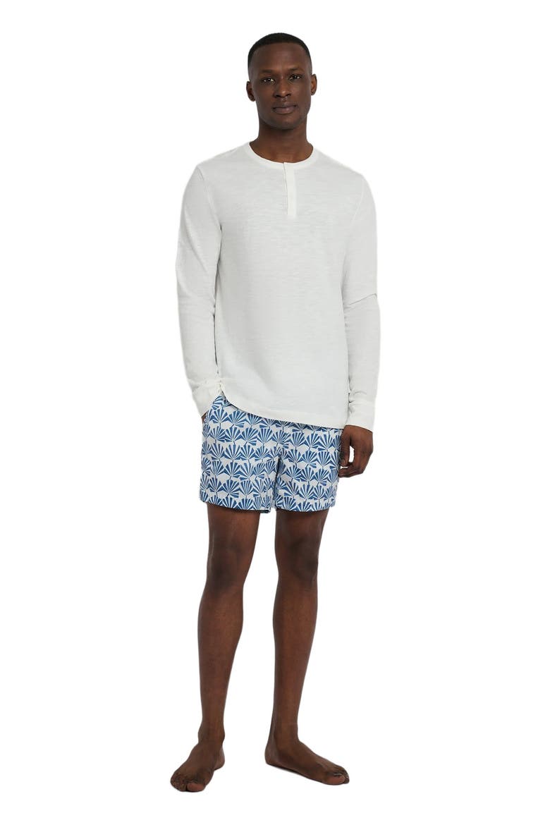 Long Sleeve Slub Henley, Main, color, WHITE
