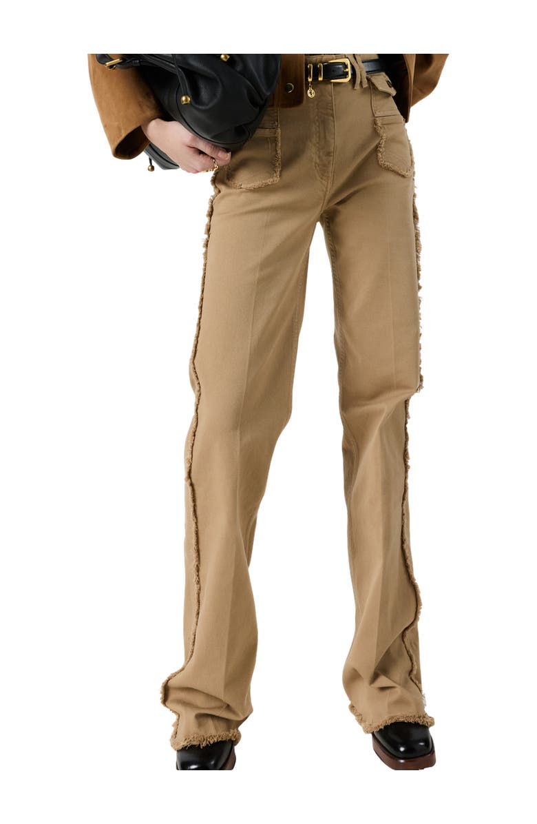 GERARD DAREL Anna Frayed Edge Jeans, Main, color, Sand
