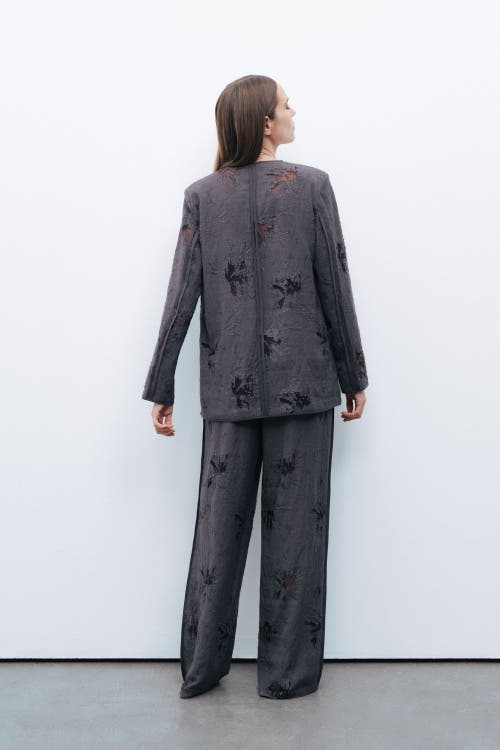 Shop Nocturne Jacquard Jacket In Anthracite