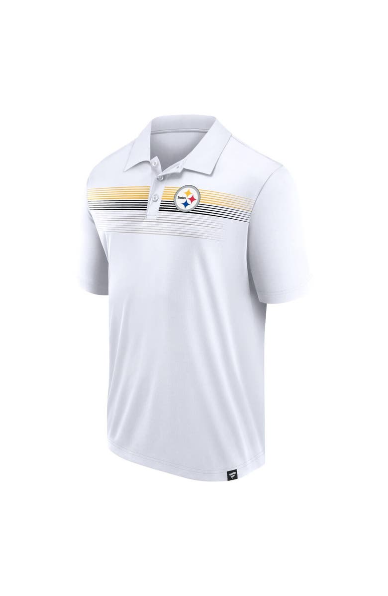 FANATICS Men's Fanatics Branded White Pittsburgh Steelers Victory For Us Interlock Polo, Alternate, color, 
