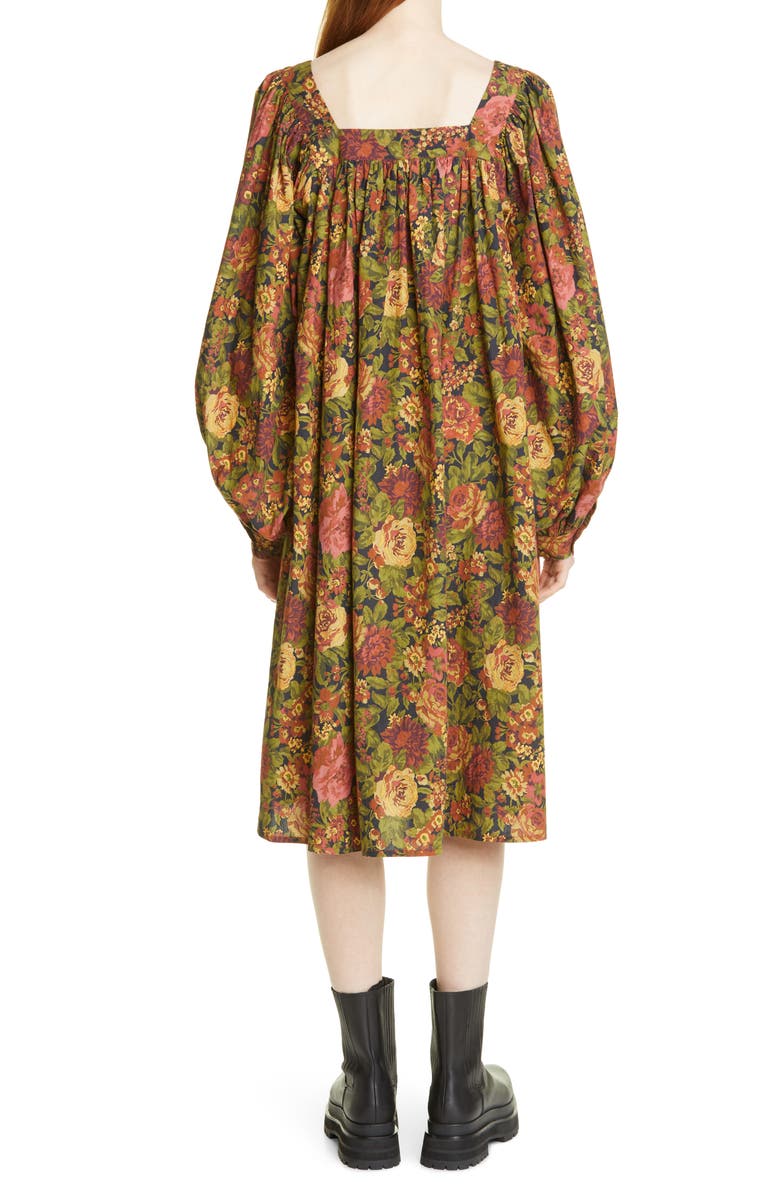 Batsheva x Laura Ashley Beaumaris Floral Long Sleeve Dress, Alternate, color, 