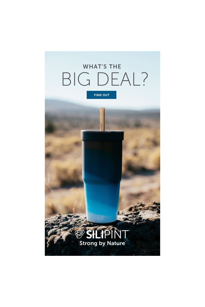 Silicone 32Oz Straw Tumblers 2 Pack, Alternate, color, Multicolored
