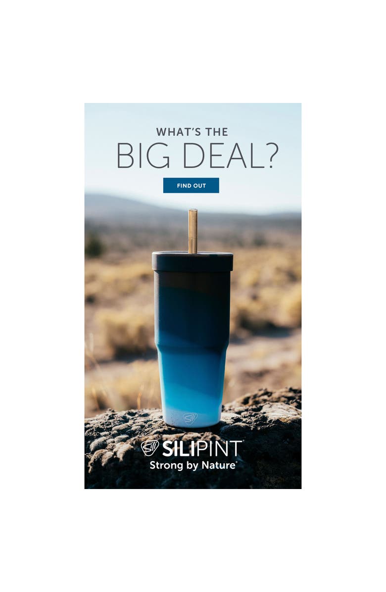 Silipint Silicone 32Oz Straw Tumblers 2 Pack, Alternate, color, Multicolored