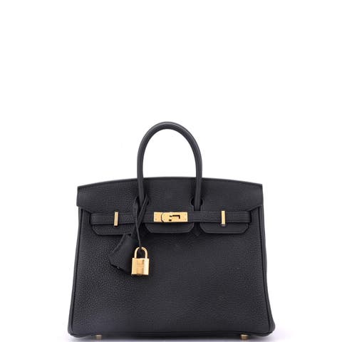 Birkin Handbag Black Togo with Gold Hardware 30