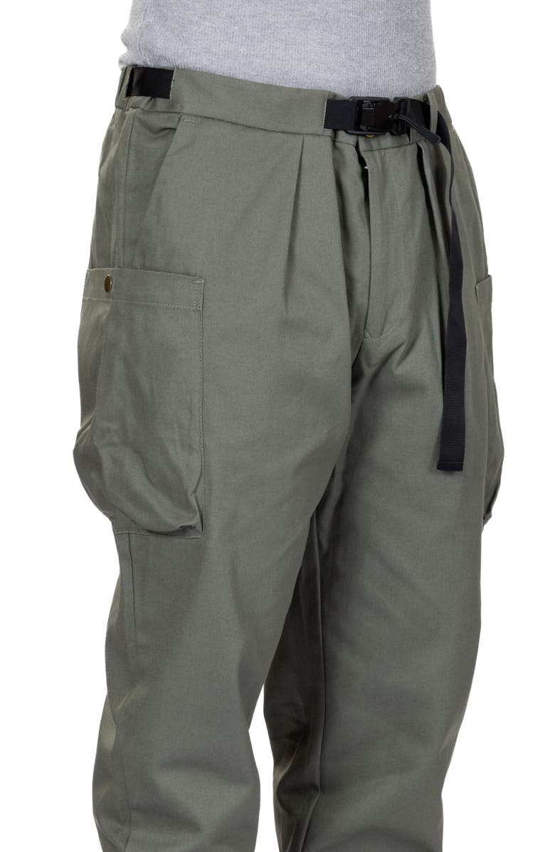 VAST Belted Twill Cargo Pants, Alternate, color, Military Green