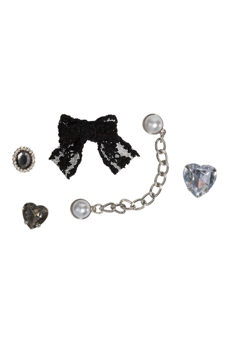 Assorted 6-Pack KitschPop™ Charms, Alternate, color, BLACK