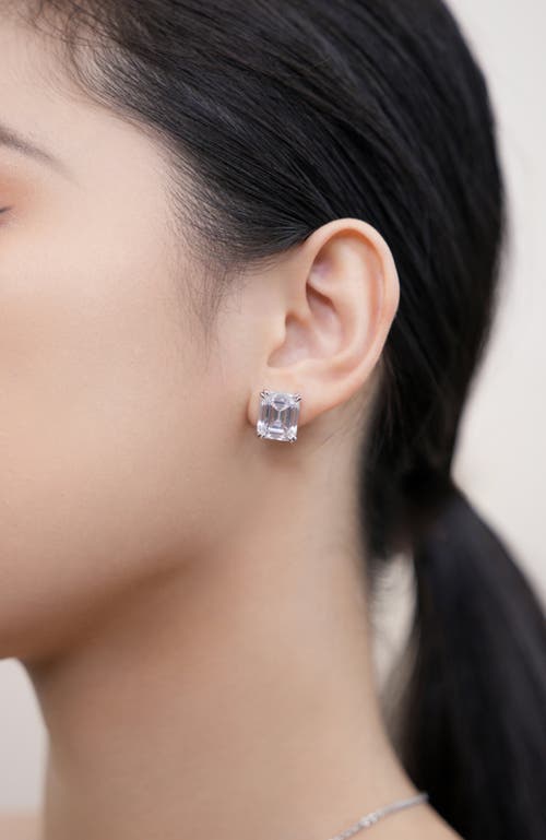 Rc Retro Chic Coconut Glow Stud Earrings In Silver