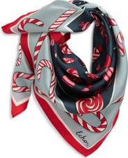 Echo Christmas Candy Silk Bandana Scarf