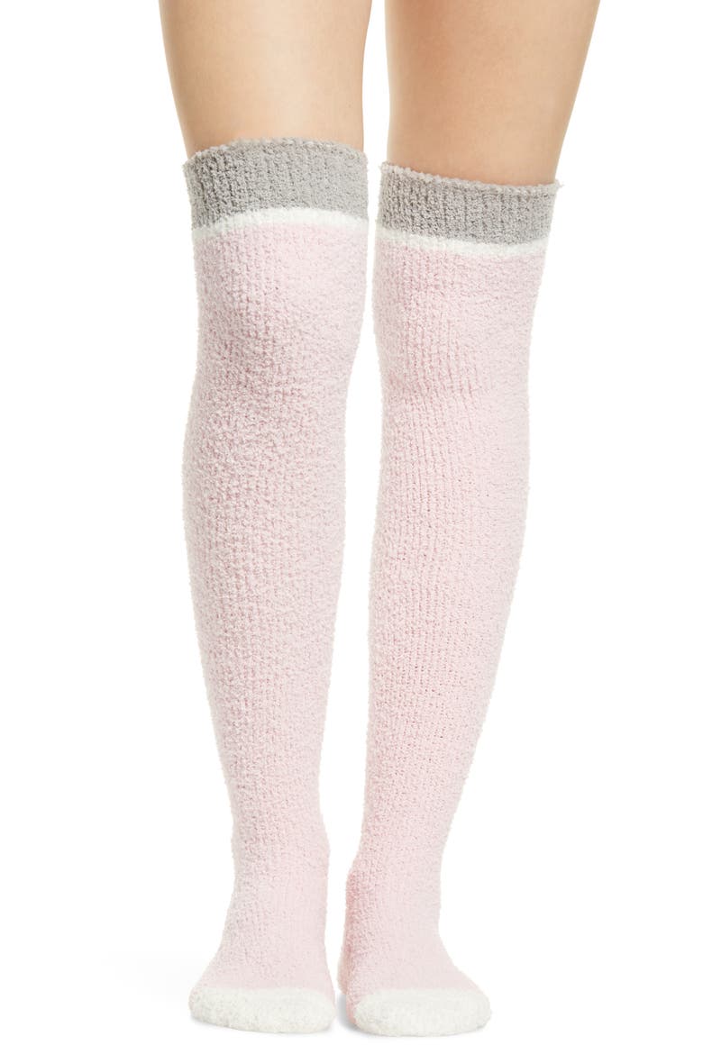 Cozy Over the Knee Socks, Main, color, SEASHELL PINK