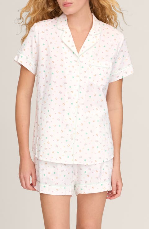 Piped Cotton Twill Pajamas