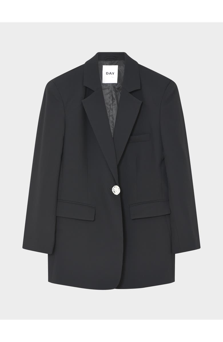 DAY Birger et Mikkelsen Eltona Sculpted Longline Blazer, Alternate, color, Black