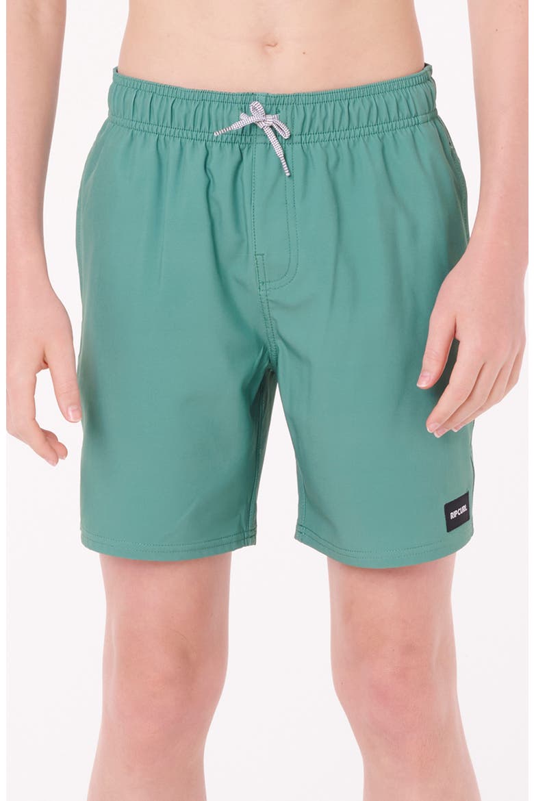 Kids' Volley Swim Trunks, Main, color, LEAF GREEN