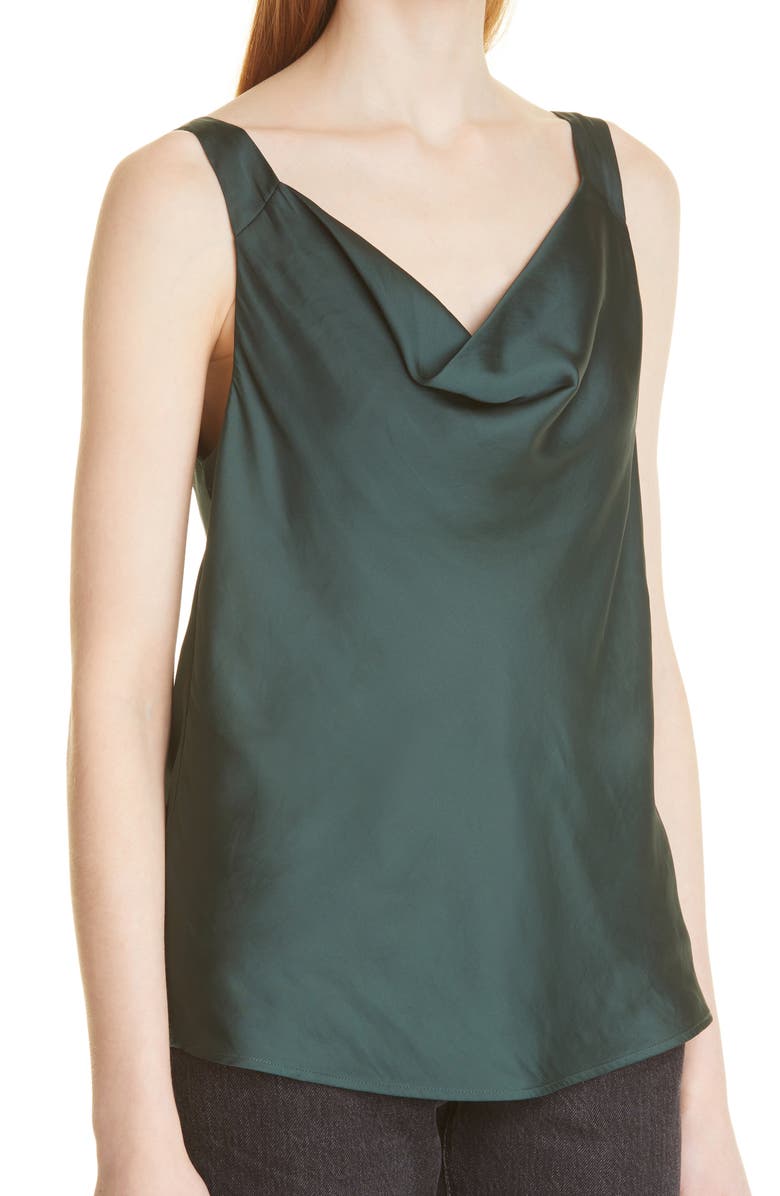 PAIGE Jaida Cowl Neck Satin Cami, Alternate, color,