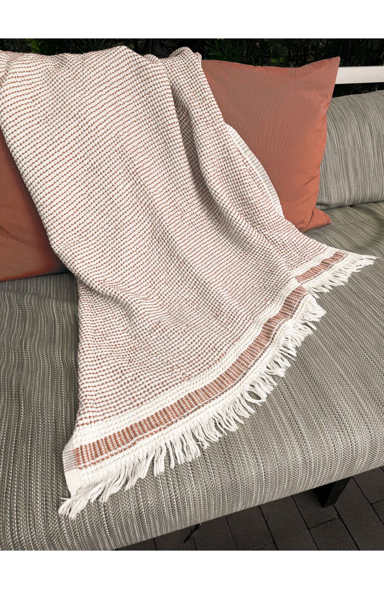 Anaya Waffle Striped Turkish Cotton Bath Towel, Main, color,