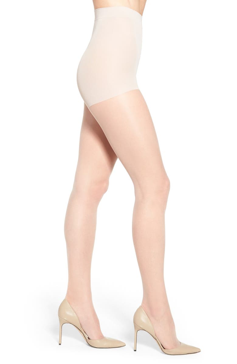 Nordstrom Everyday Control Top Sheer Tights, Main, color, Beige Linen