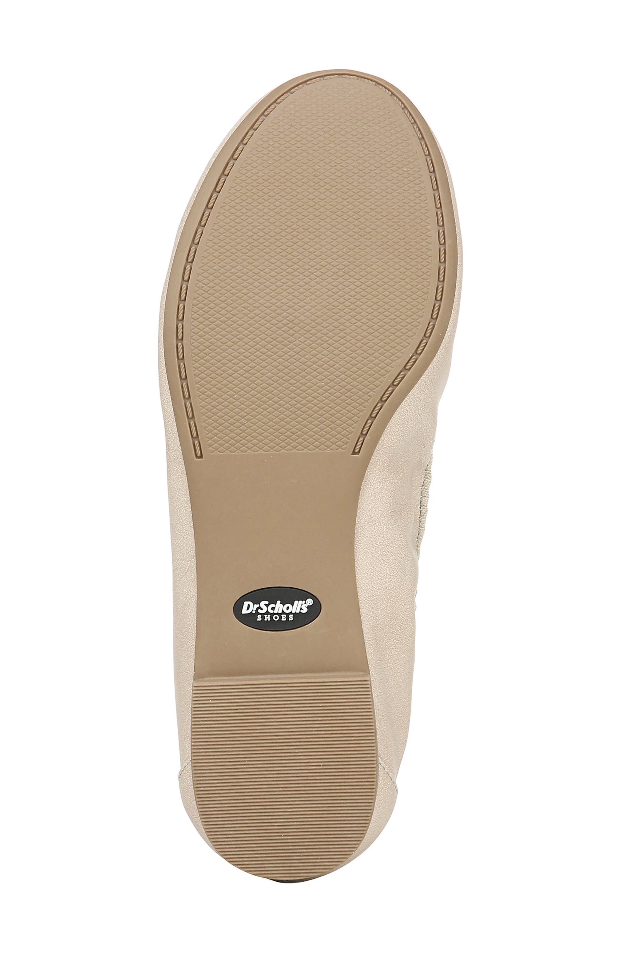 Feel Good Flat, Alternate, color, PORT BEIGE FAUX LEATHER