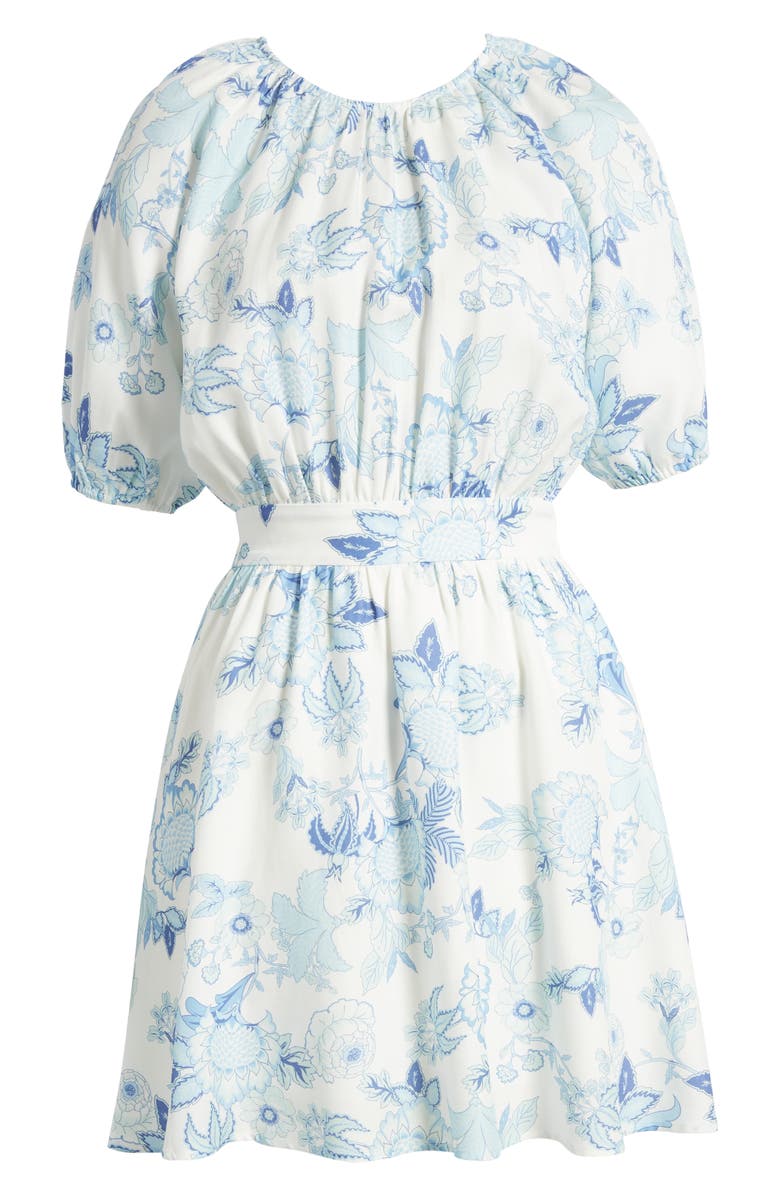 Sophie Rue Khai Floral Open Back Minidress, Alternate, color,