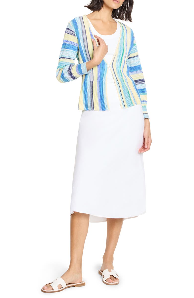 NIC+ZOE Coast Crush Cardigan, Alternate, color, Blue Multi