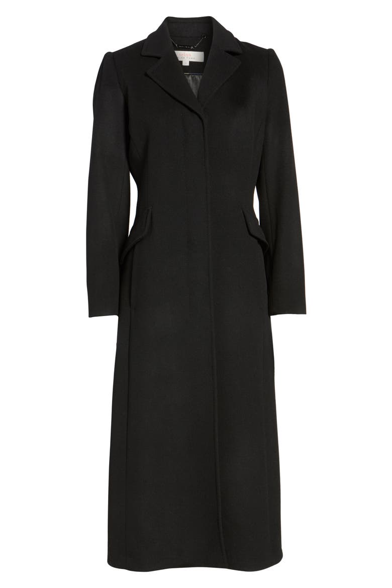 Emi Wool Blend Coat, Alternate, color, BLACK
