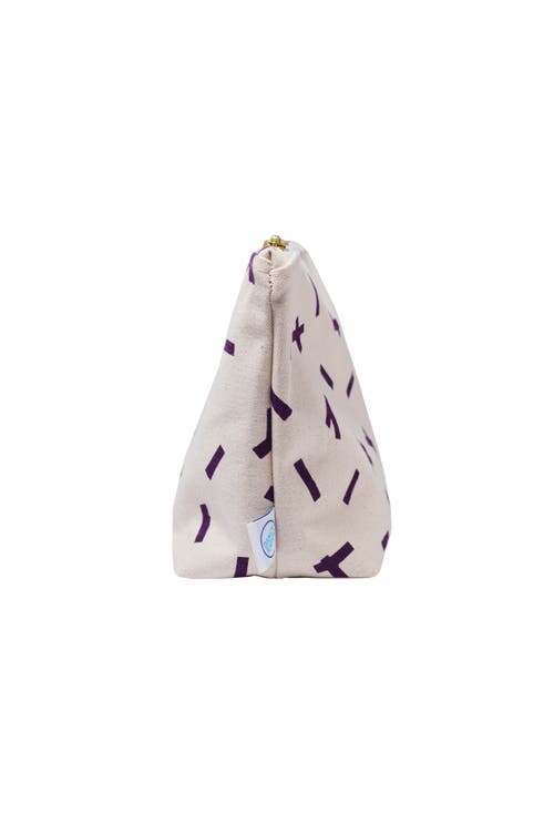 Dance Happy Sprinkles Cosmetic Bag In Italian Plum