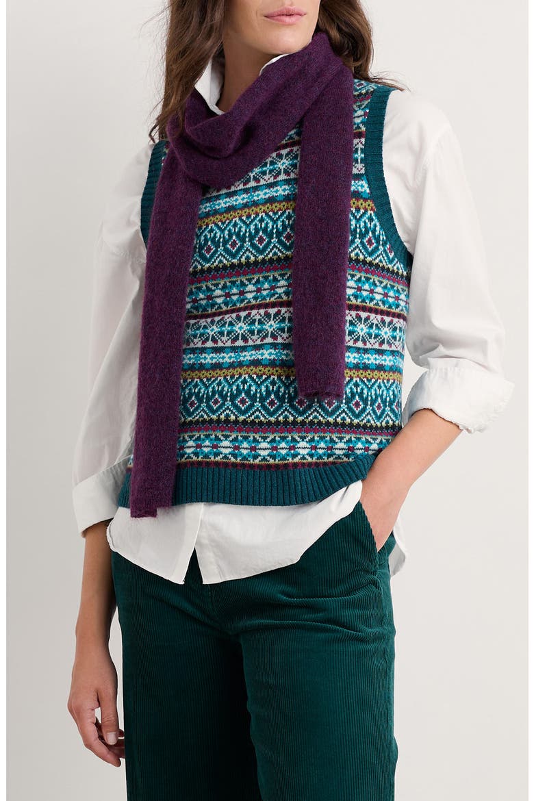 Percella Cove Fair Isle Merino Wool Blend Sweater Vest, Main, color, KNIT OPEN GARDEN MULTI
