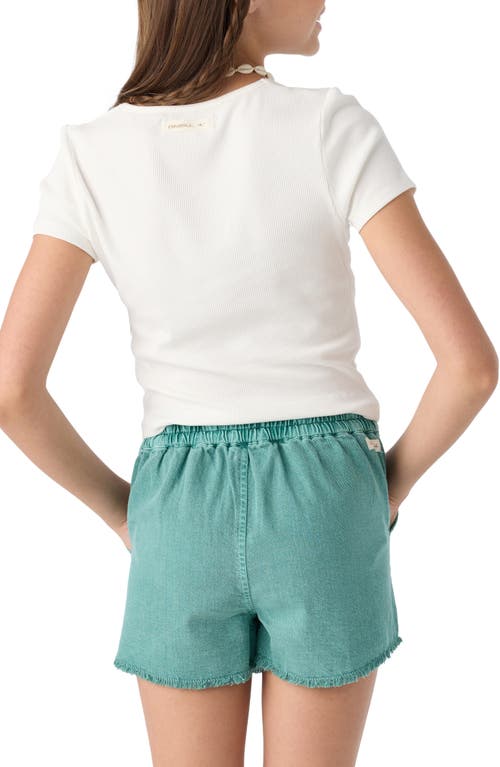 O'neill Kids' Kylas Cotton Twill Drawstring Shorts In Oil Blue