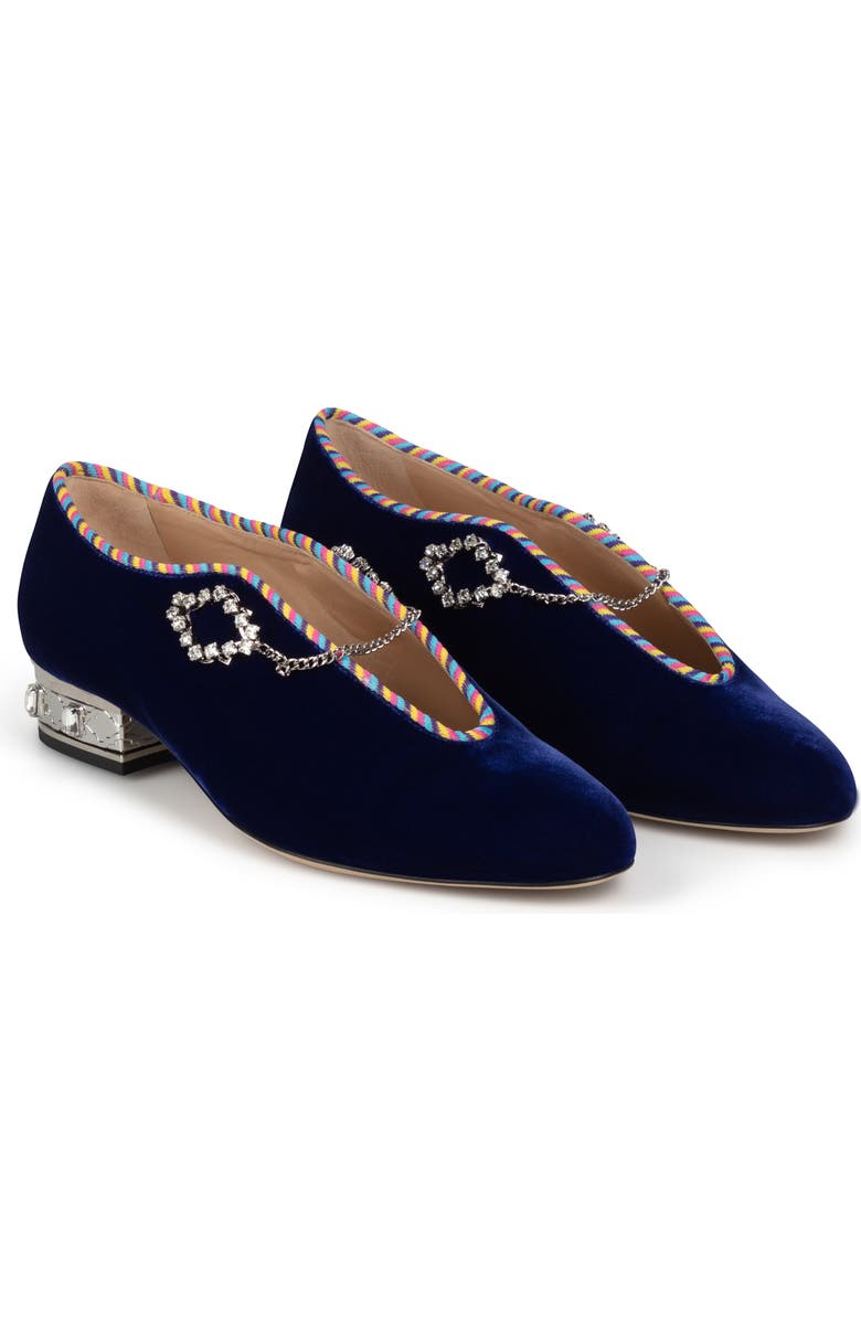 AIMEE ANN LOU Iris Slip-on Oxford in Velvet, Main, color,