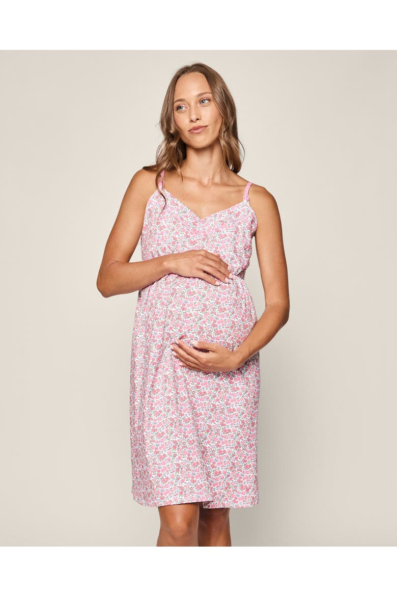 Women's Fleur de Rose Maternity Nightgown, Alternate, color, Pink