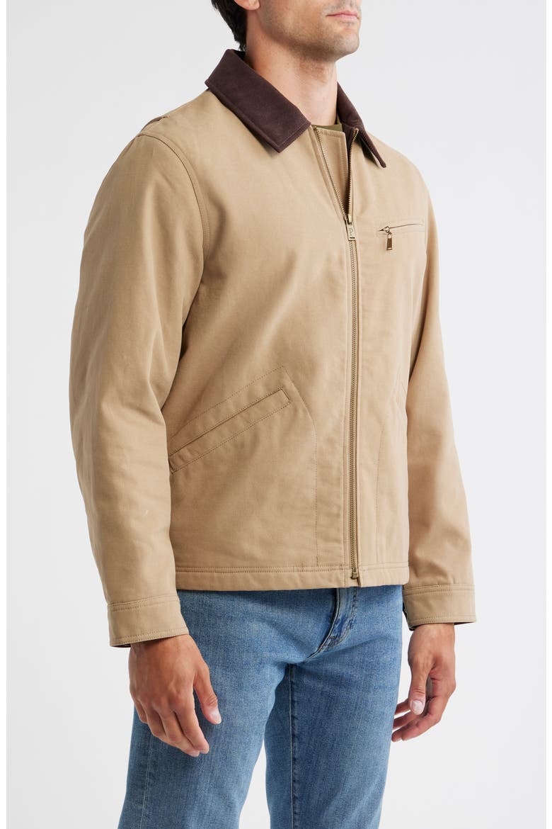 Tahoma Cotton Canvas Trucker Jacket, Alternate, color, OLD OAK