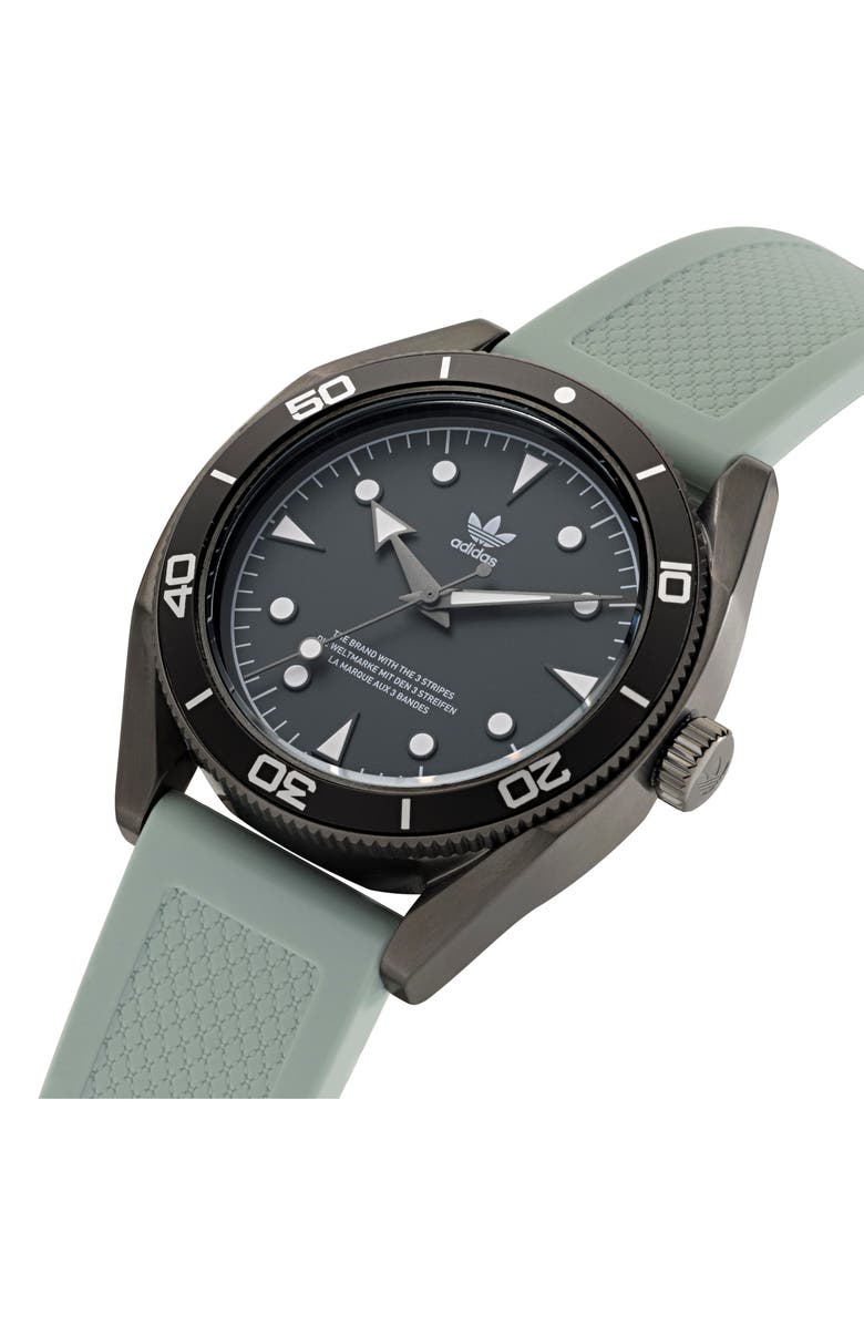 adidas Edition Two Silicone Strap Watch, 42mm, Alternate, color,