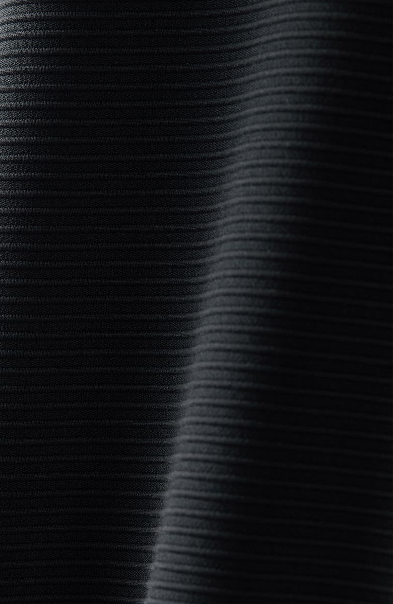 Rhone Covert Rib Quarter Zip Pullover, Alternate, color, Black